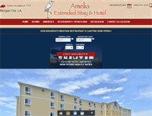 Tablet Screenshot of ameliaextendedstay.com